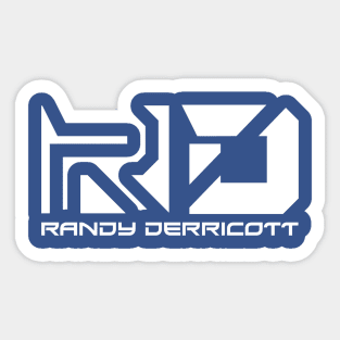 Randy Derricott Logo (White) Sticker